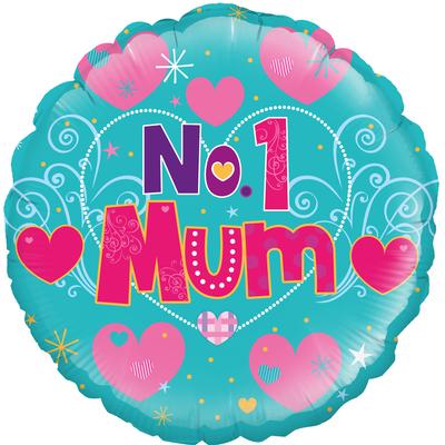 Oaktree 18inch Number 1 Mum - Foil Balloons